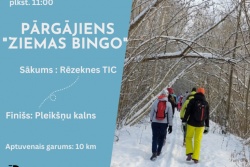 Atpūtas un ceļojumu piedāvājumi 16.01.2025 - 22.01.2025 Pārgājiens "Ziemas Bingo" Rēzeknes pilsētas TIC